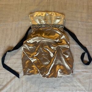 Size 5 Strapless Vintage Mini Dress